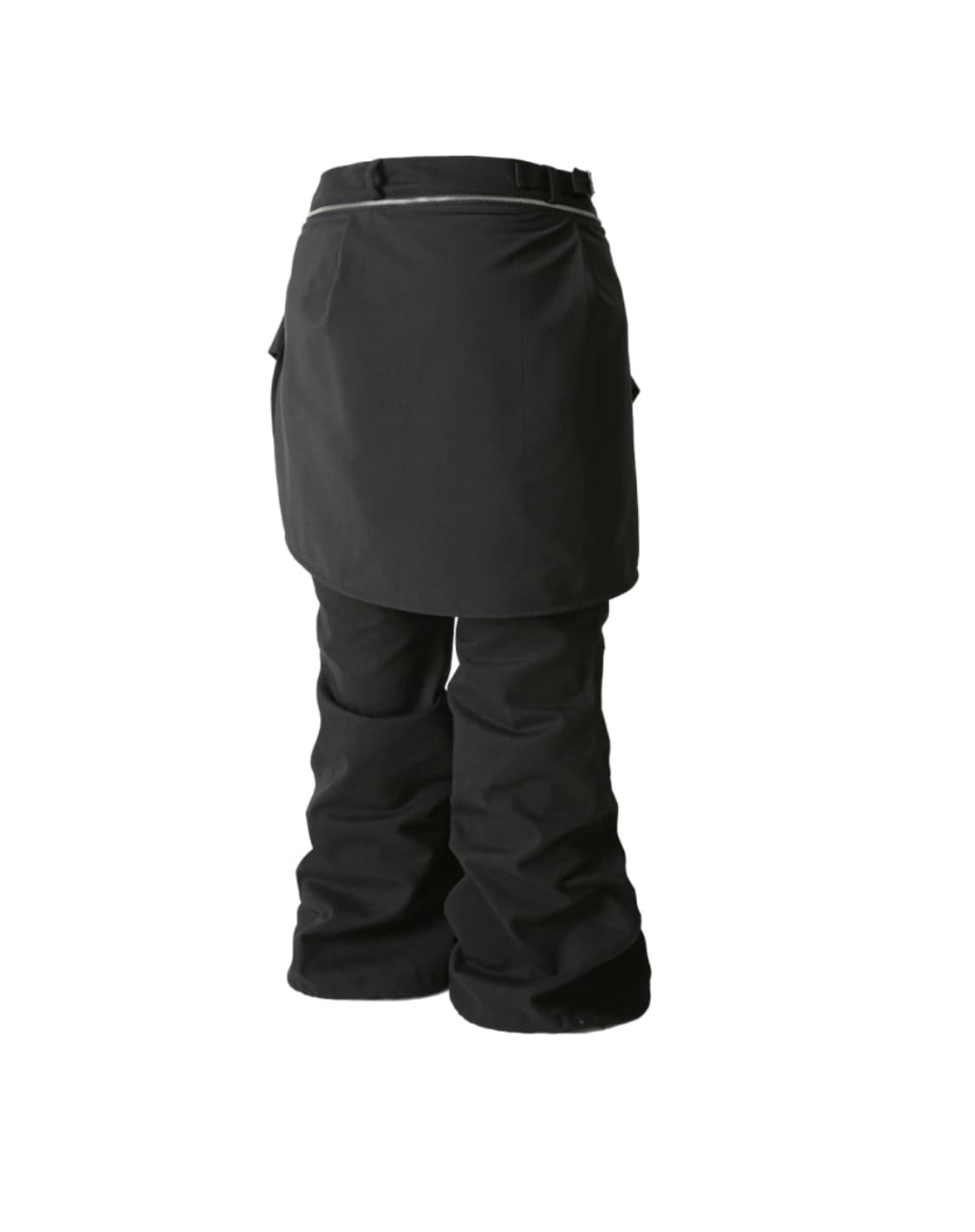 로아링라드 셔츠 지퍼 플레어 팬츠 블랙 M 상품이미지3