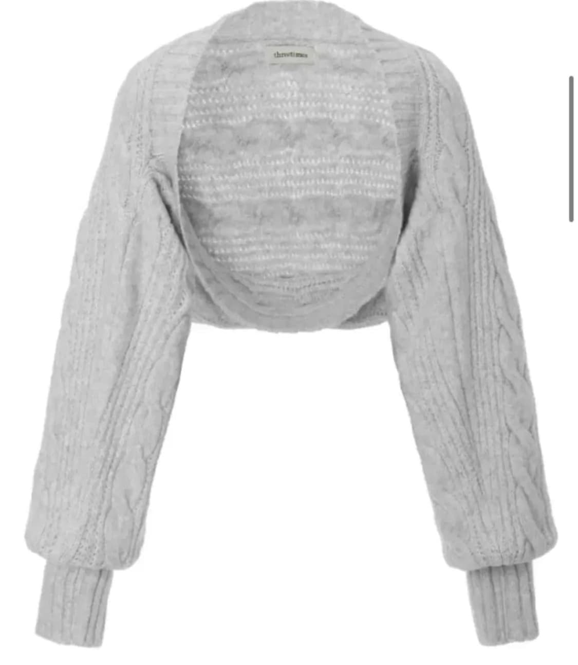 쓰리타임즈 버니볼레로 라이트그레이 (공홈단종 상품이미지1