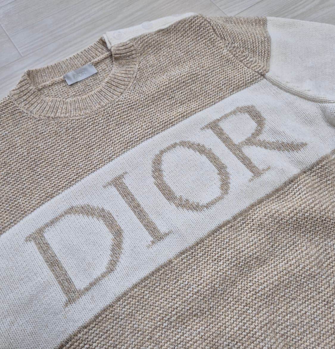 (정품) 디올 시그니처 로고 울 캐시미어 스웨터 M 상품이미지6