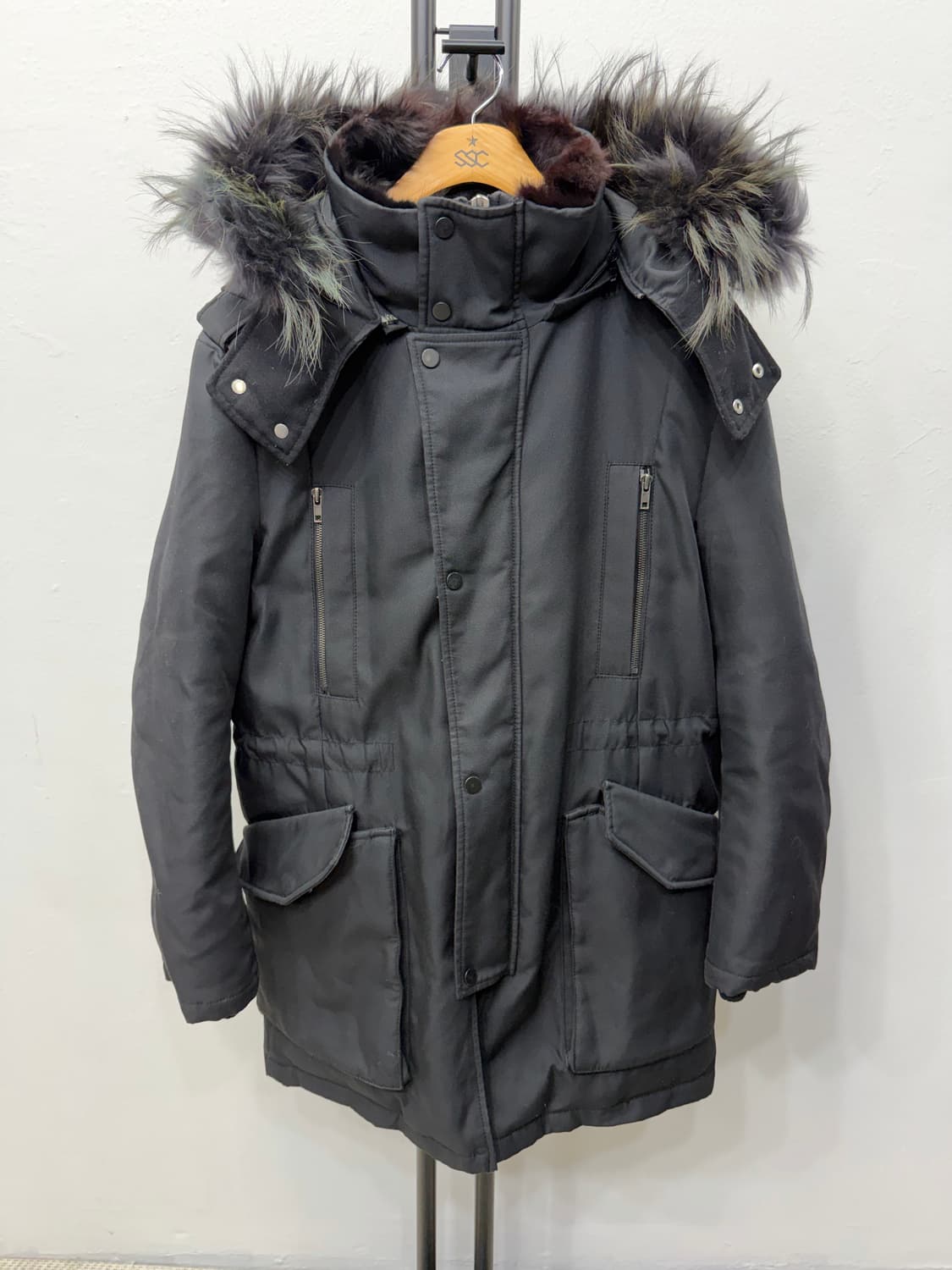 정품) 시스템옴므 한섬 후드퍼 패딩 95 상품이미지1