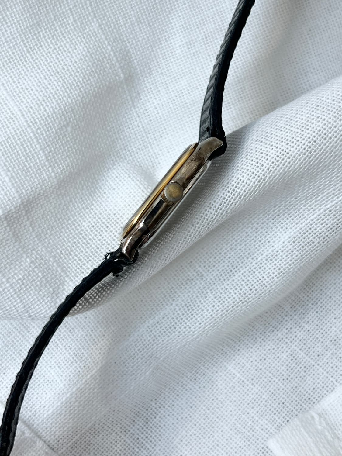 80s Courreges 꾸레쥬 가죽 스트랩 손목시계 상품이미지10