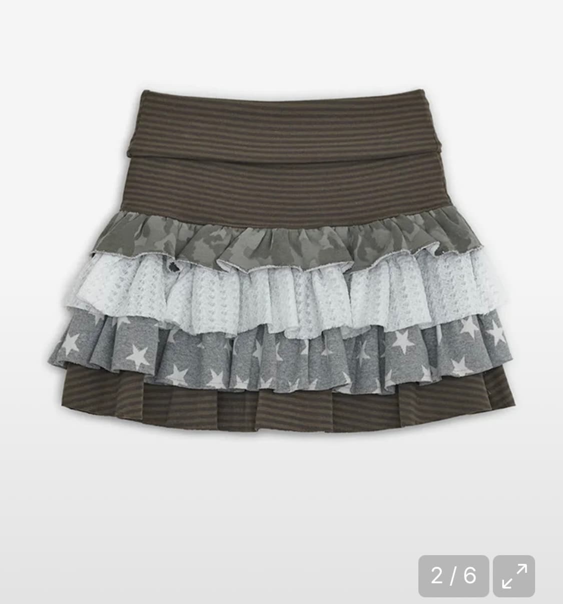 허그유어스킨 캉캉 레이어드 스커트 상품이미지2