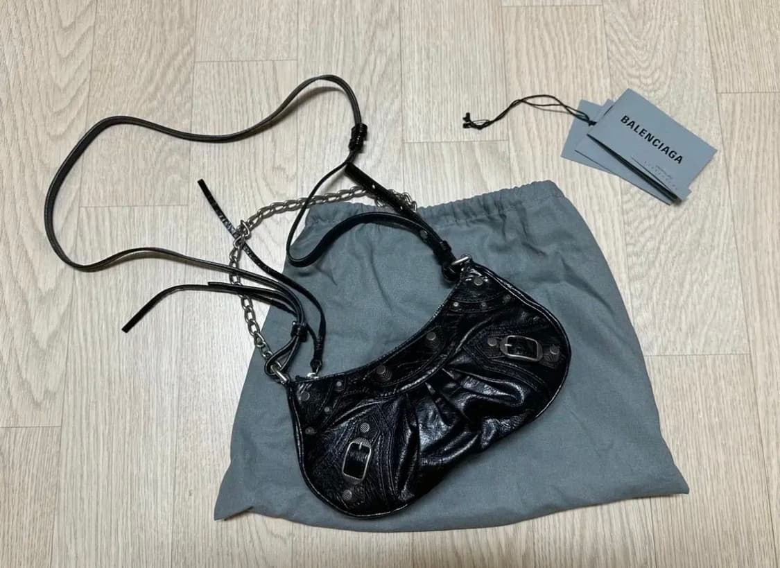 발렌시아가 르 카골 체인 미니백 블랙, Balenciaga 상품이미지3