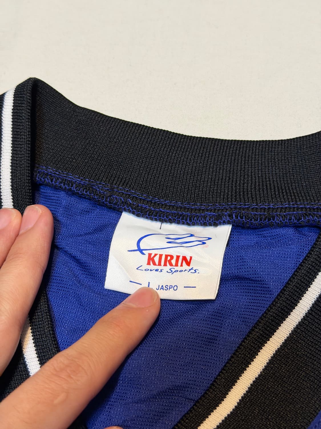 KIRIN 일본 국대 축구 쉘탑 유니폼 블루 상품이미지3