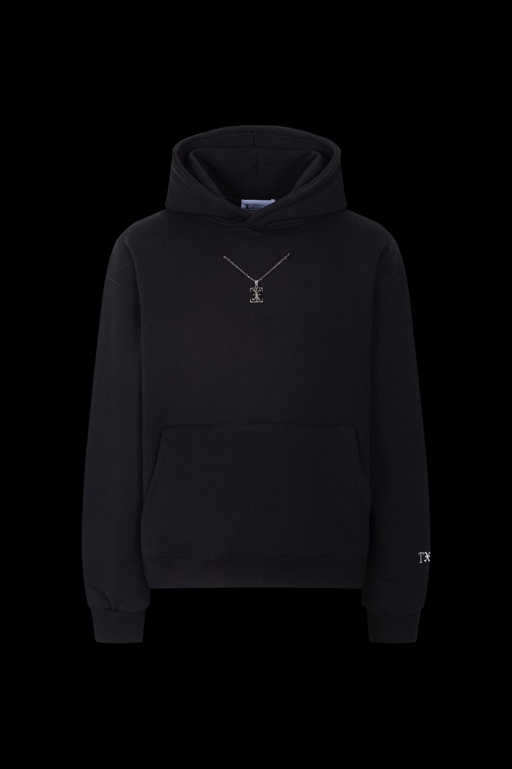 체인 헤비 후디 - Jet Black 상품이미지1