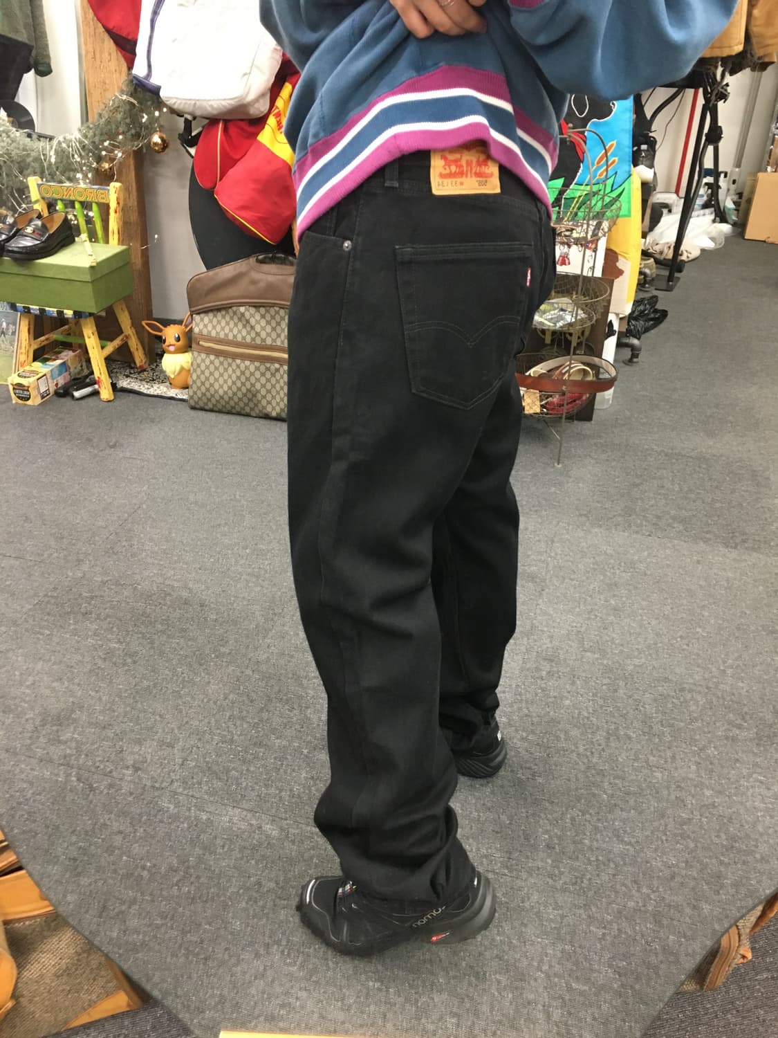 Levis 리바이스 550 흑청 데님팬츠 상품이미지2