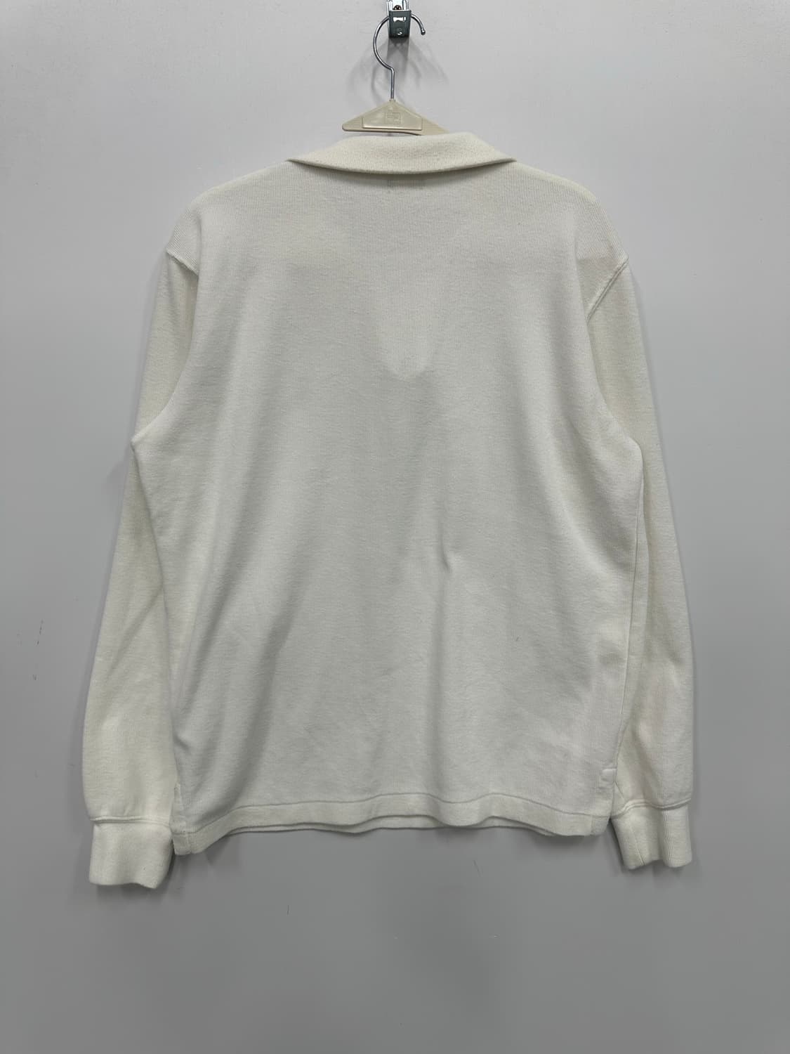 폴로 화이트 니트 반집업  상품이미지4