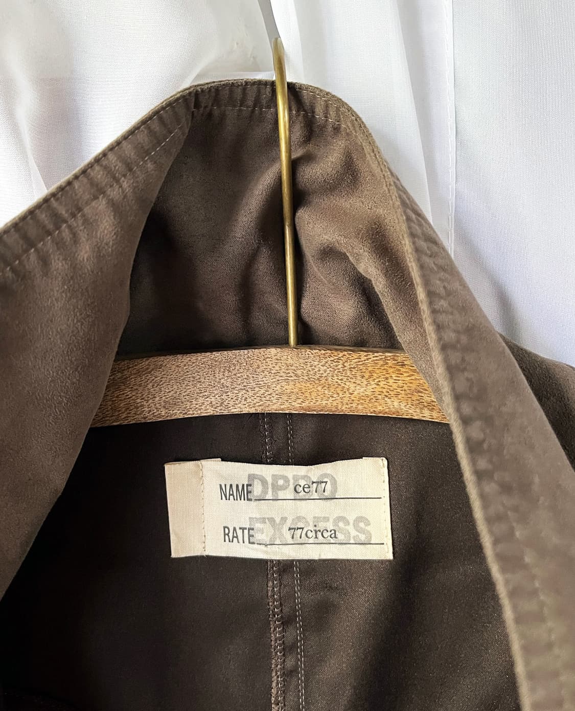 77CIRCA faux-suede high neck shirts 상품이미지5
