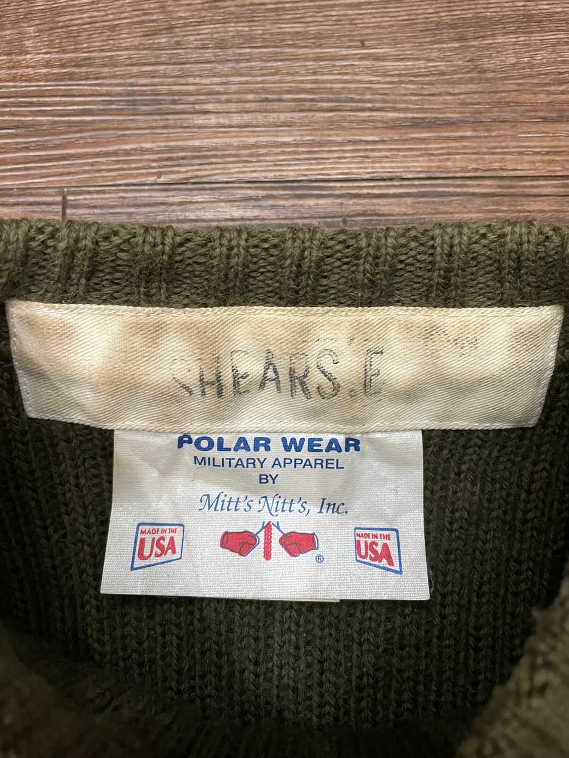 90s 미군 오리지널 코만도 스웨터 38 상품이미지5