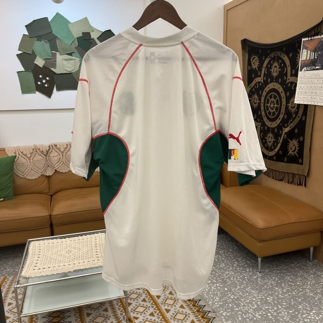 푸마 올드스쿨 레트로 카메룬 축구 져지 반팔티 XL C11388 상품이미지4