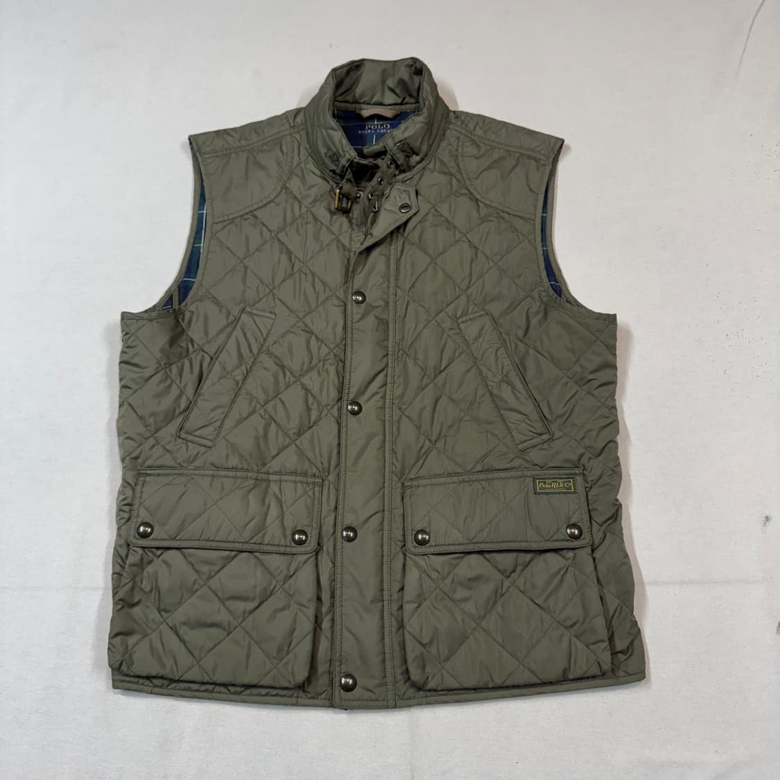 L) 폴로 랄프로렌 올리브 클래식 퀼팅 조끼 베스트 상품이미지1