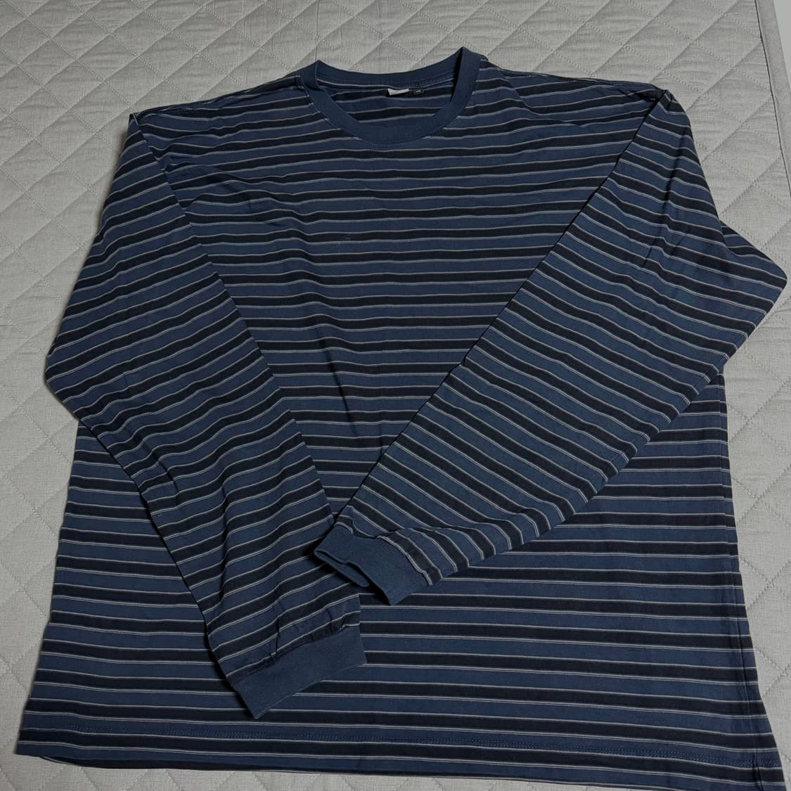 폴리테루 스트라이프 롱 슬리브 블루 4 상품이미지1