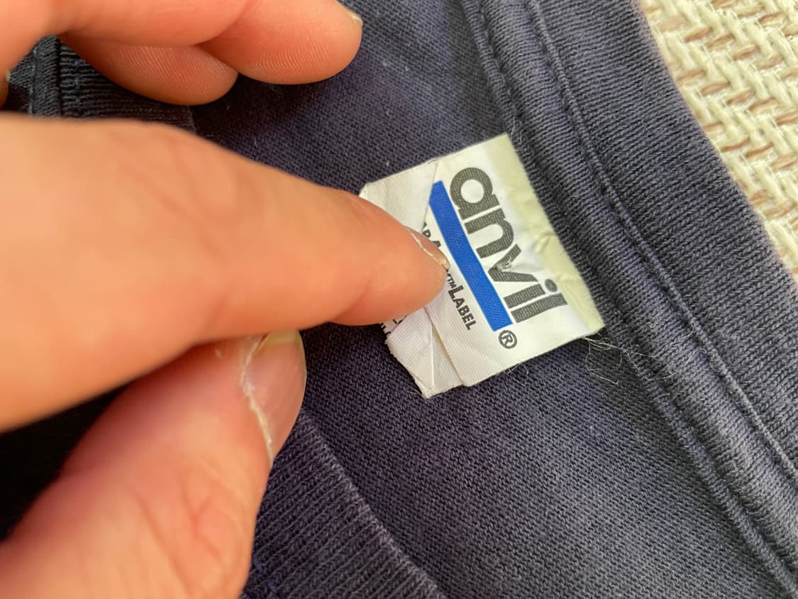 Anvil 앤빌 네이비 페이딩 반팔티셔츠  상품이미지3