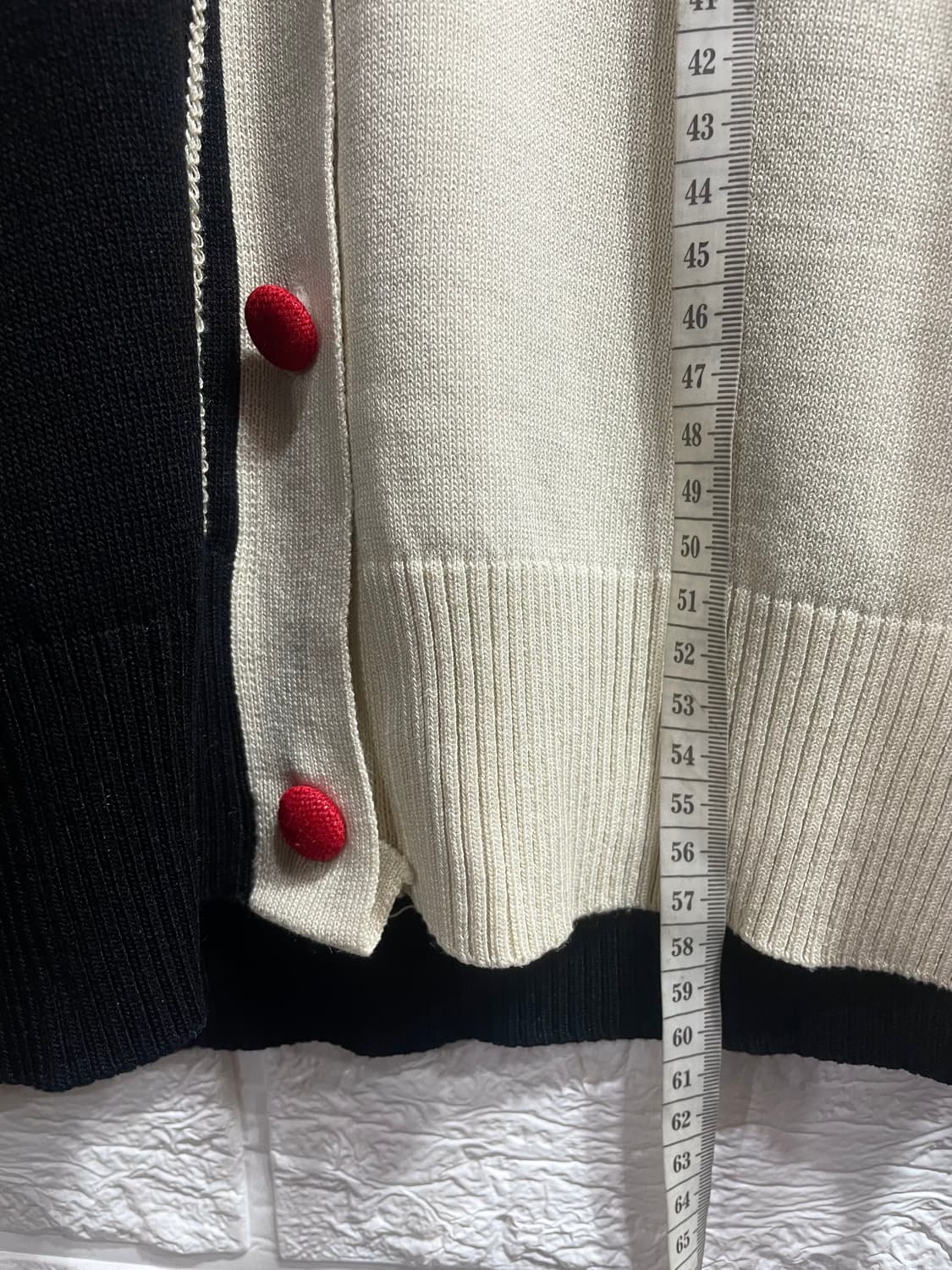 수입 배색 니트가디건 하객룩데이트룩오피스룩출근룩 상품이미지6