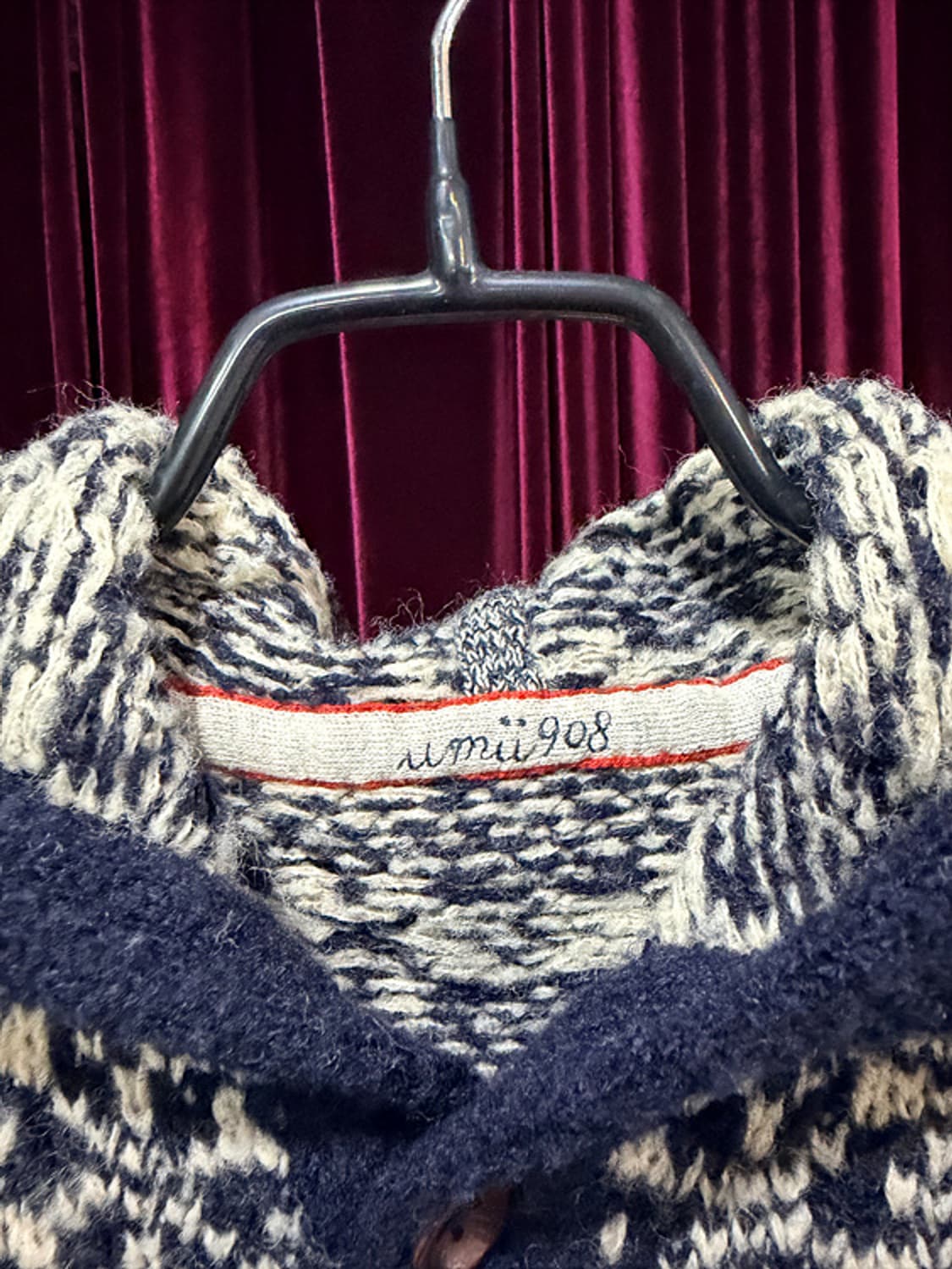 UMII 908 Nordic pattern knit coat 상품이미지5