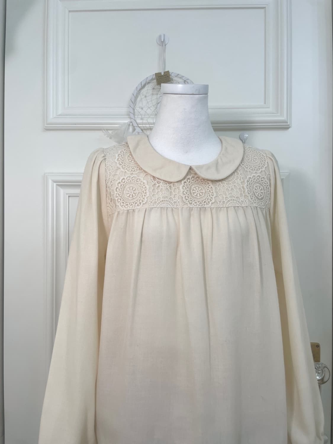 EHKA SOPO butter lace trim collar blouse 상품이미지5