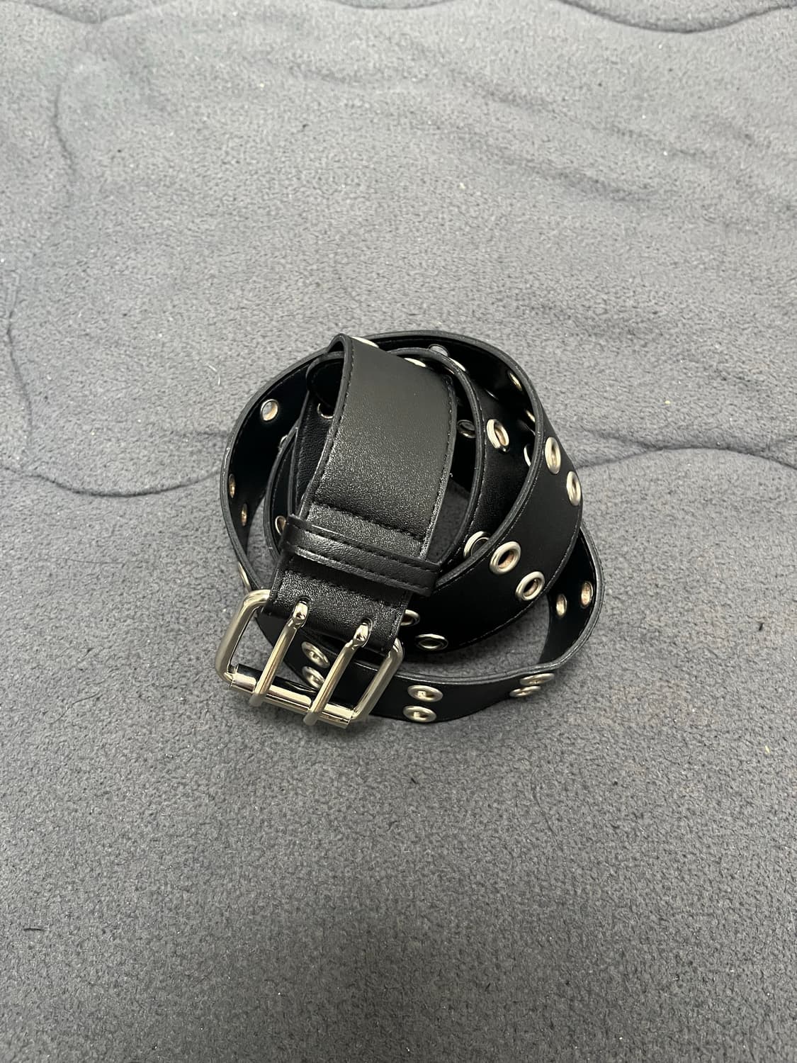 시그니처 더블 아일렛 벨트 블랙 상품이미지1