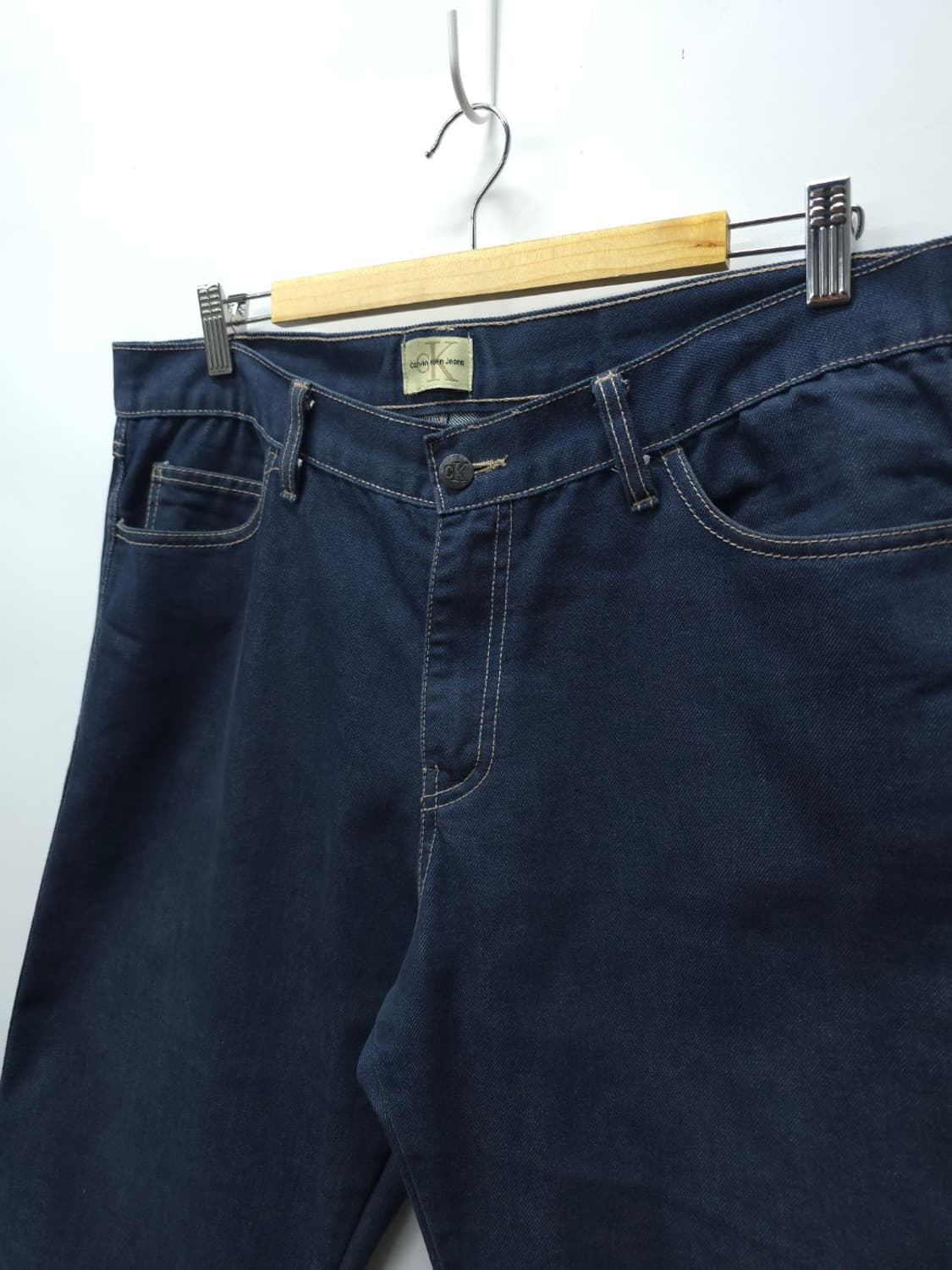 CK 캘빈클라인 빈티지 다크인디고 스트레이트 데님 팬츠 (34사이즈) 상품이미지6
