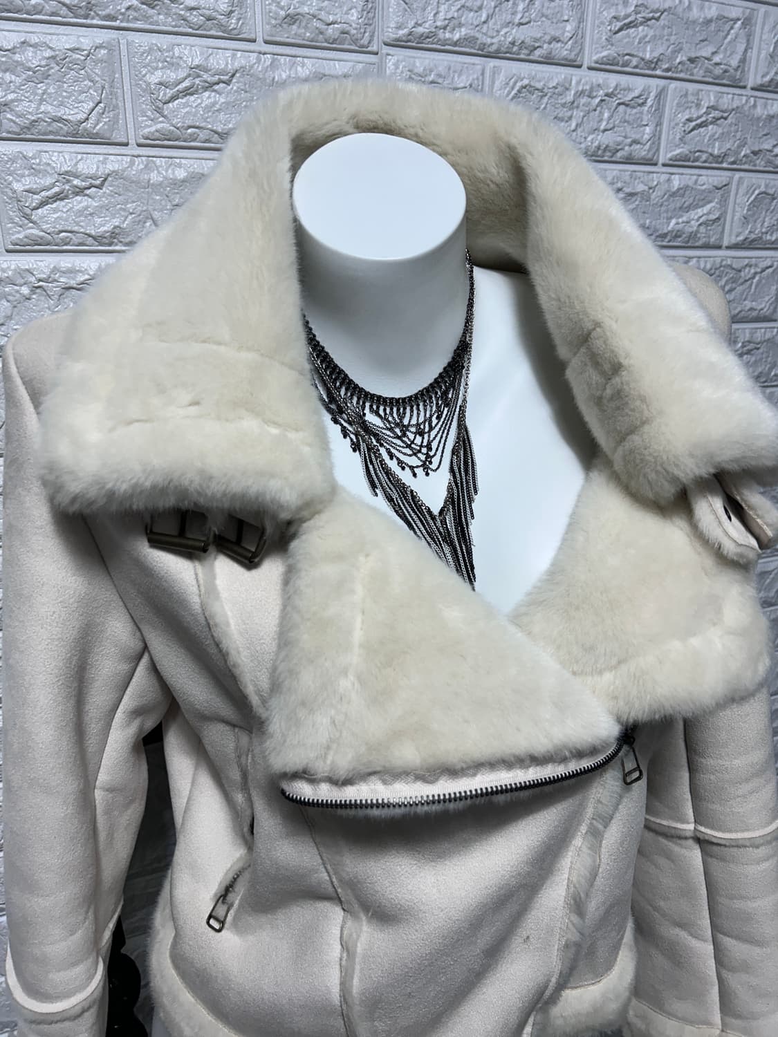 화이트 시어링 자켓 상품이미지6