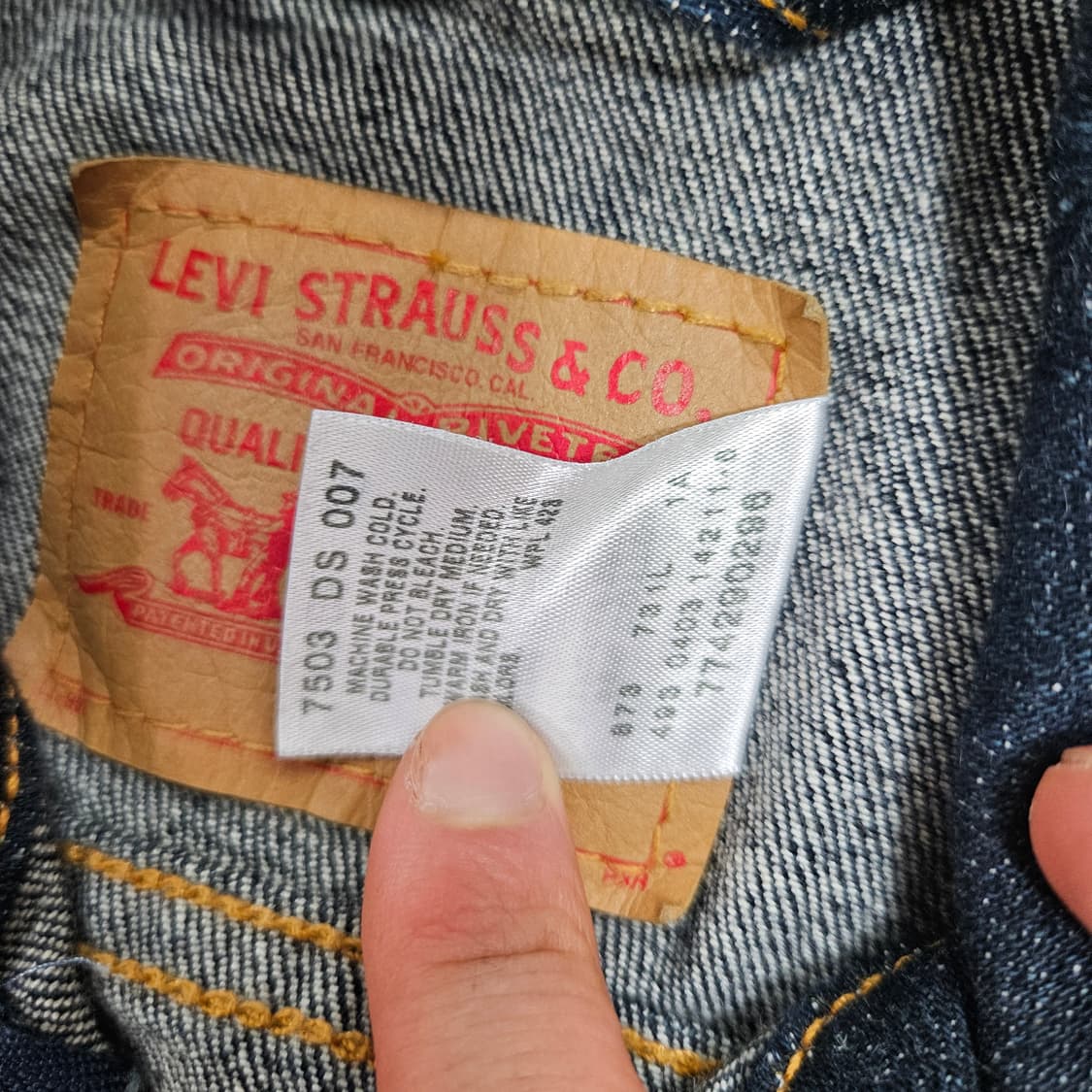 리바이스 크롭 데님 자켓 L 상품이미지6