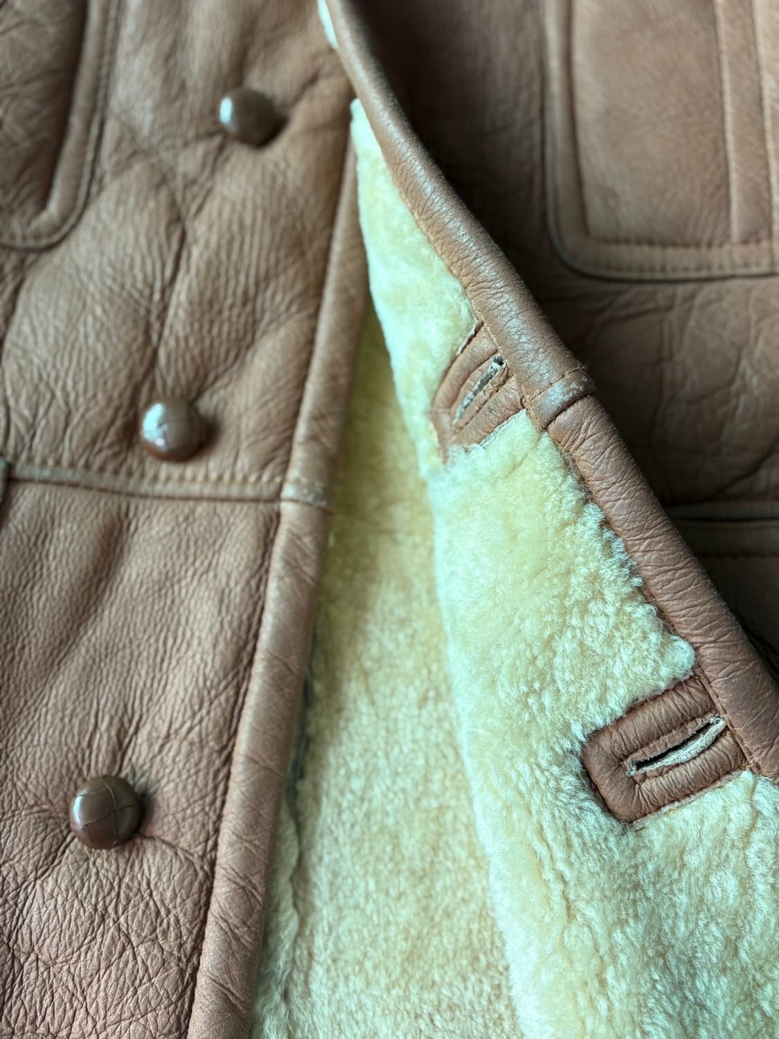 Vintage JOHNS HAMER 양가죽 무스탕 상품이미지4