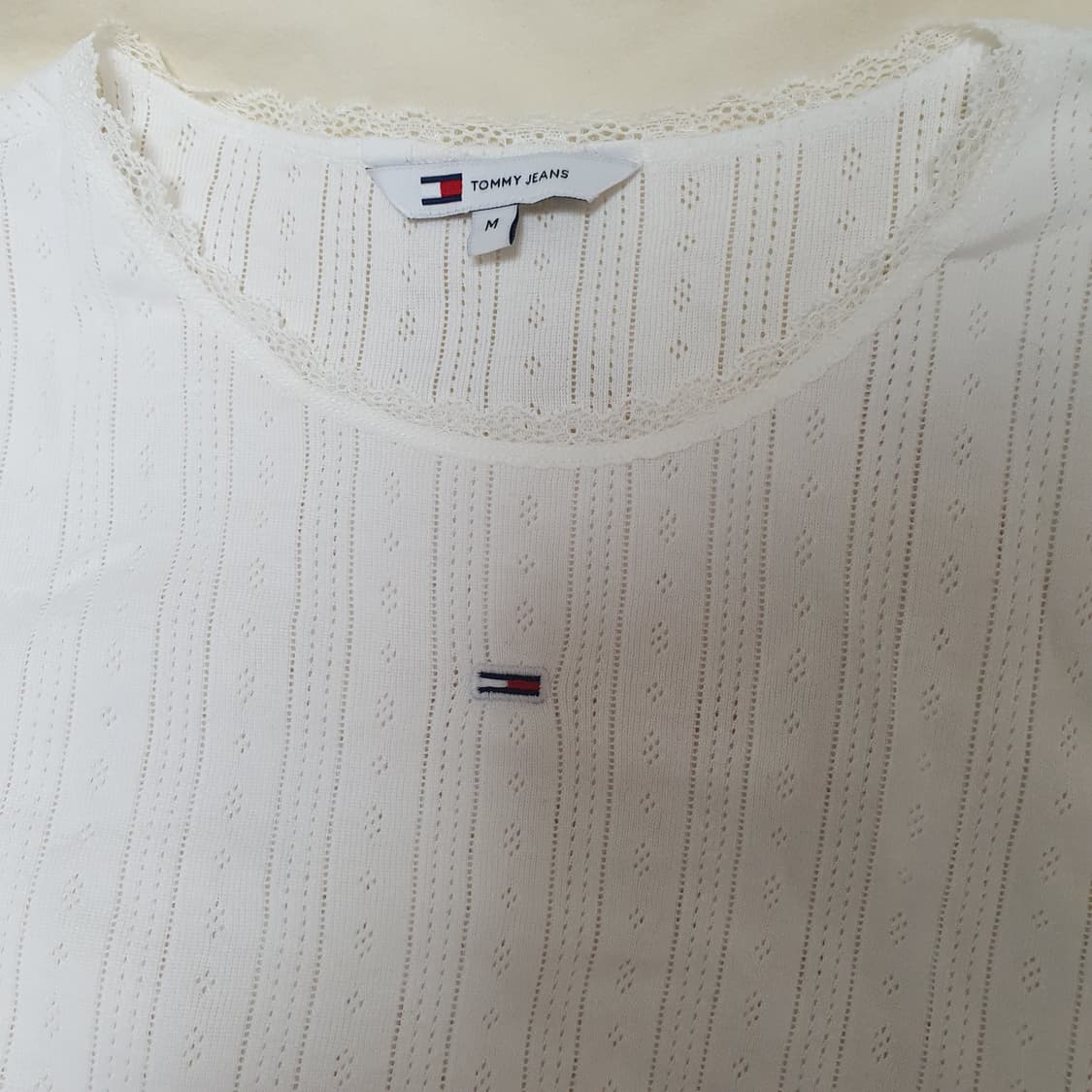 타미힐피거 레이스 반팔티셔츠 상품이미지2