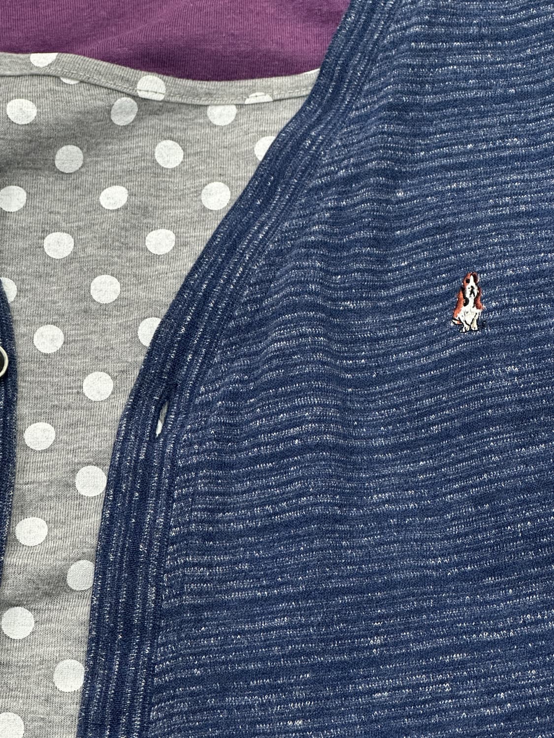 💜하구미의 괴짜 도트 코디세트💜 레이어드 가디건 그런지 일본빈티지 상품이미지3