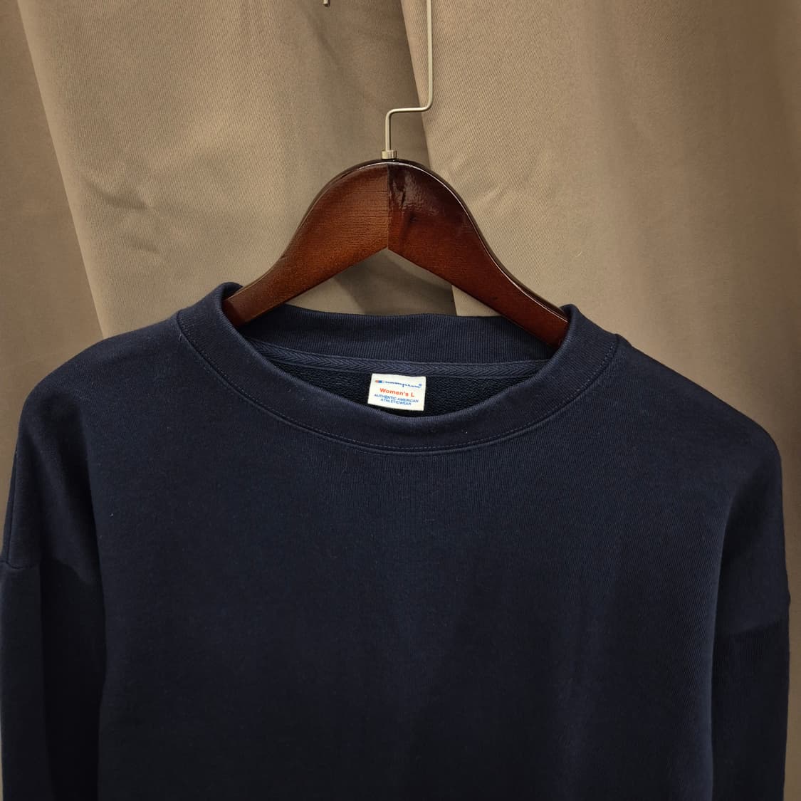 챔피온 네이비 기하학 패턴 맨투맨 L 상품이미지2