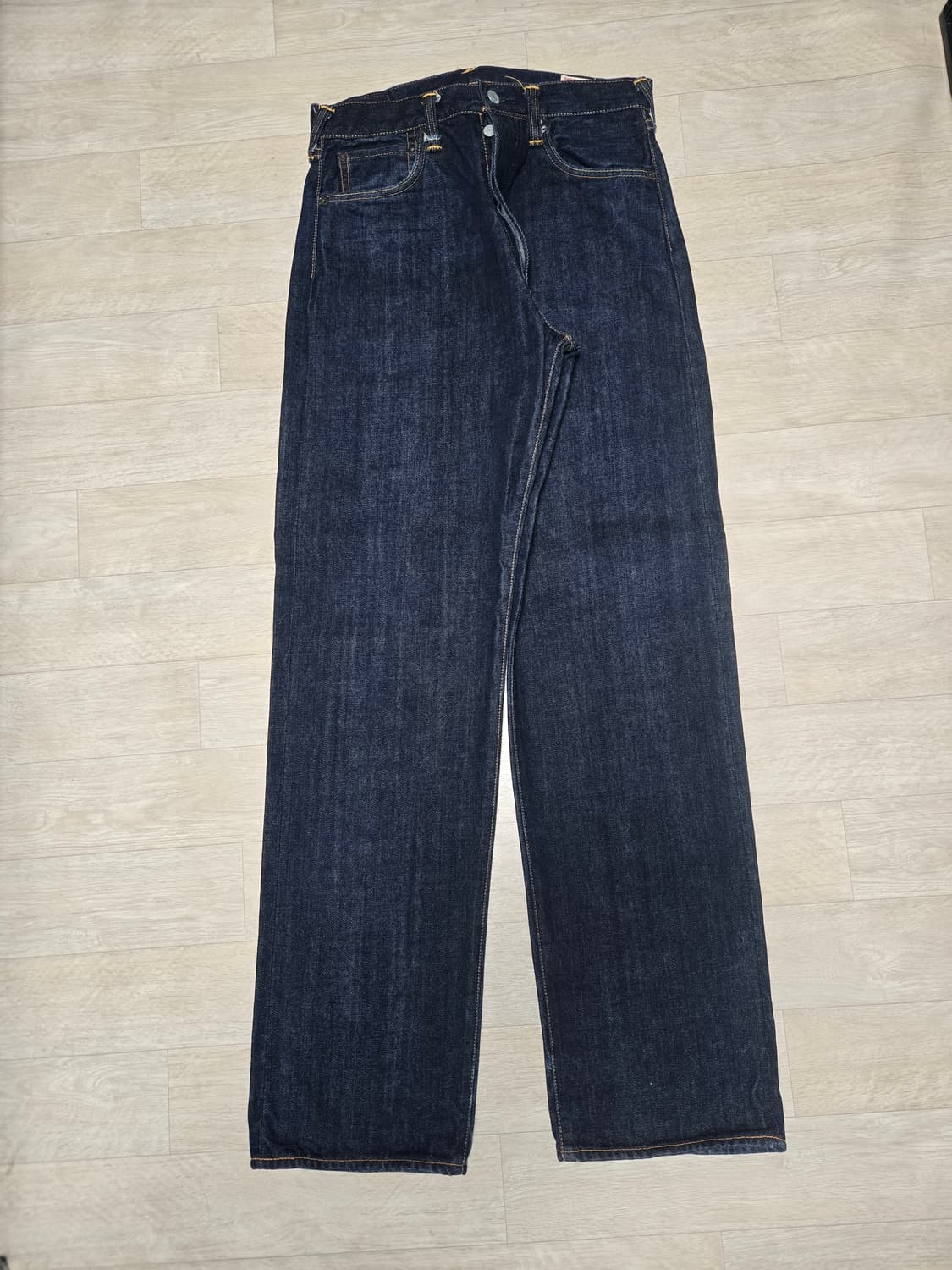 90후반~00초반 추정 에비수 No.2 lot2001 셀비지 데님 상품이미지1