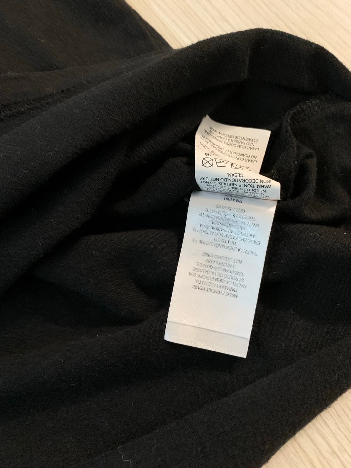 폴로 랄프로렌 블랙 반팔 티셔츠 상품이미지3