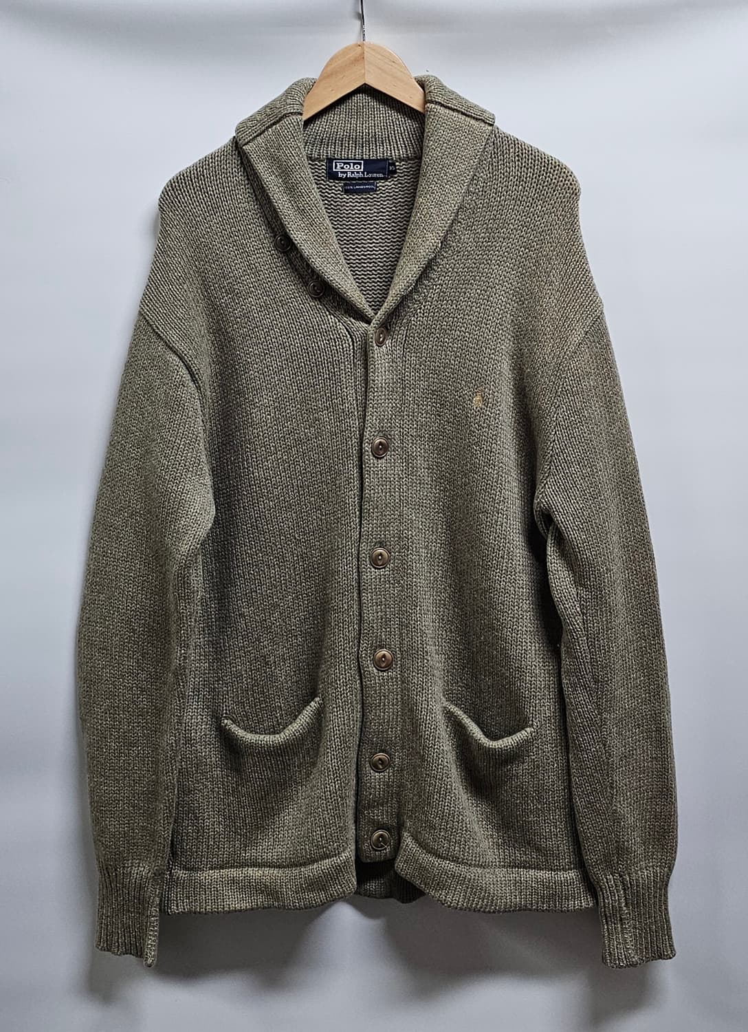 폴로랄프로렌 램스울 숄카라 가디건 95 상품이미지1