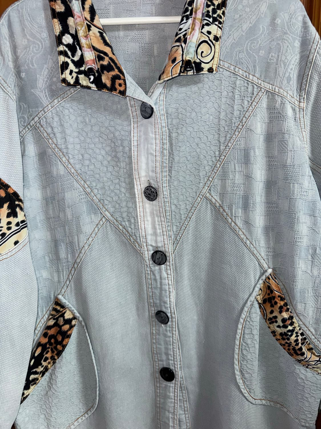 레오파드 포인트 데님 롱 코트 & 원피스 상품이미지9