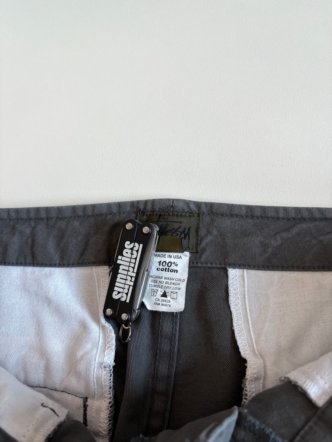 90s 90년대 미제 스투시 카고 팬츠 그레이 33사이즈 상품이미지7