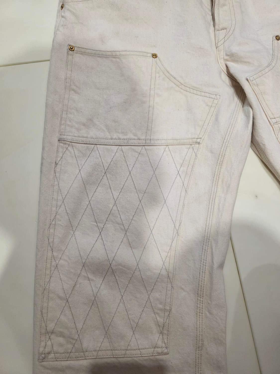 ​[판매] 트로피클로딩 1606NT 더블니 내추럴 데님 (34사이즈) 상품이미지7