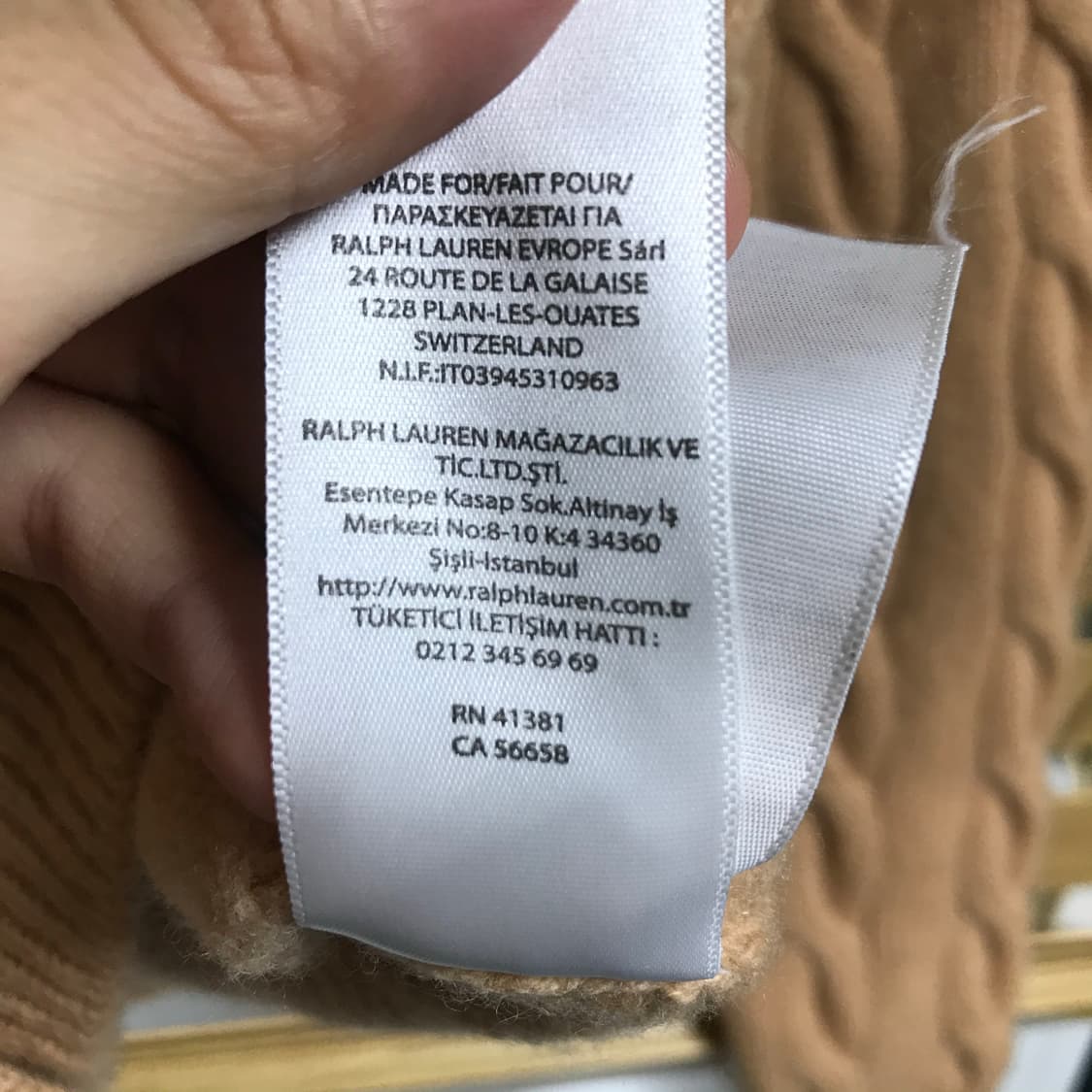 폴로 랄프로렌 여성 꽈배기 가디건 상품이미지5