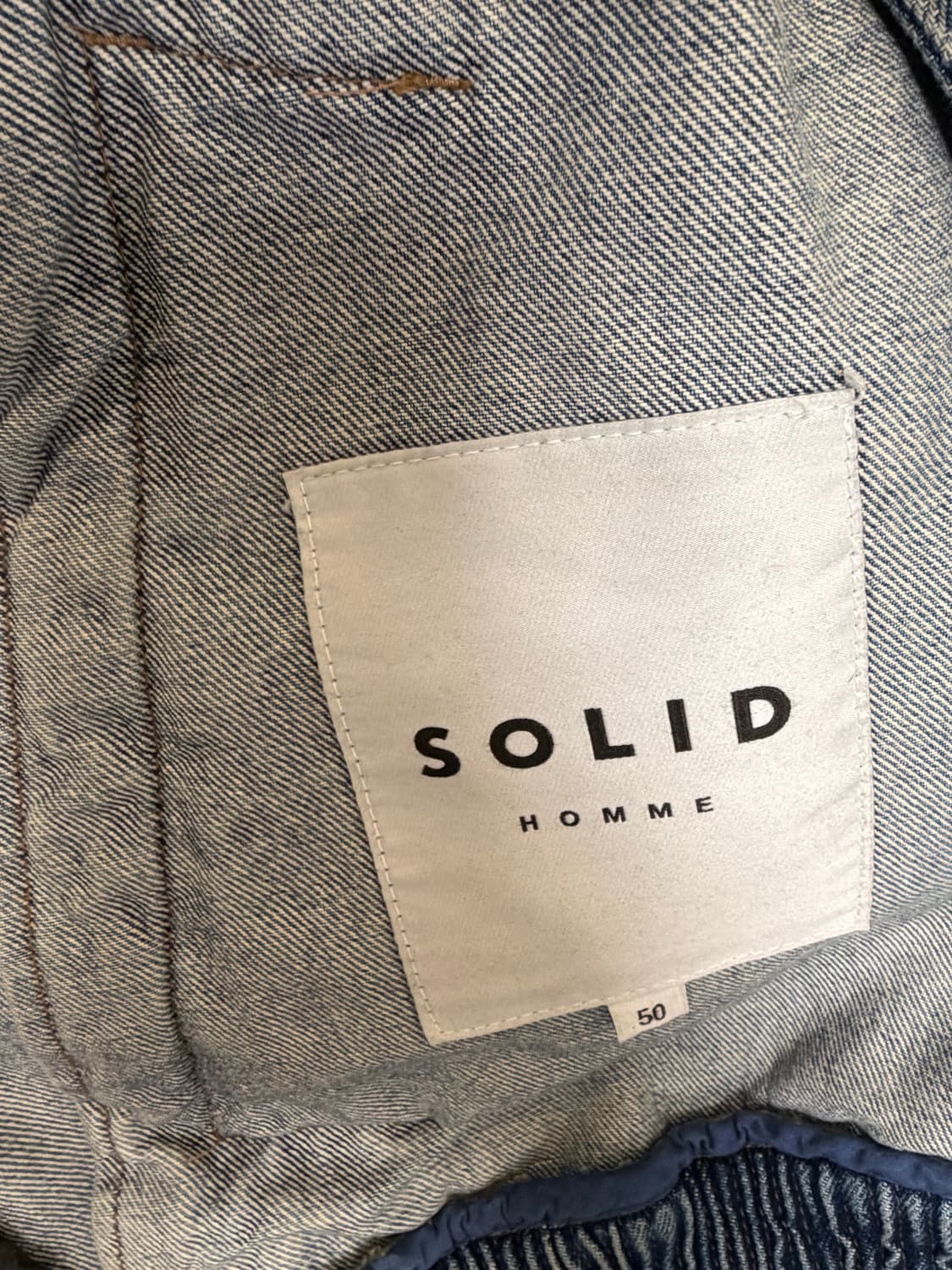 [50] 솔리드 옴므 데님 자켓 5부 상품이미지4