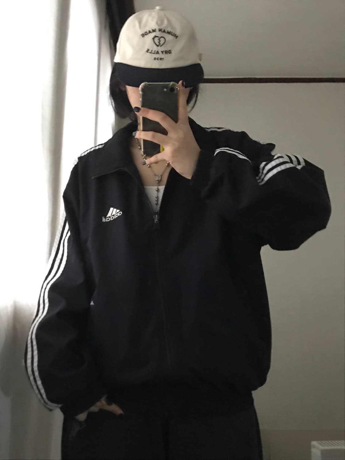 아디다스 90s 블랙 윈드브레이커 상품이미지3