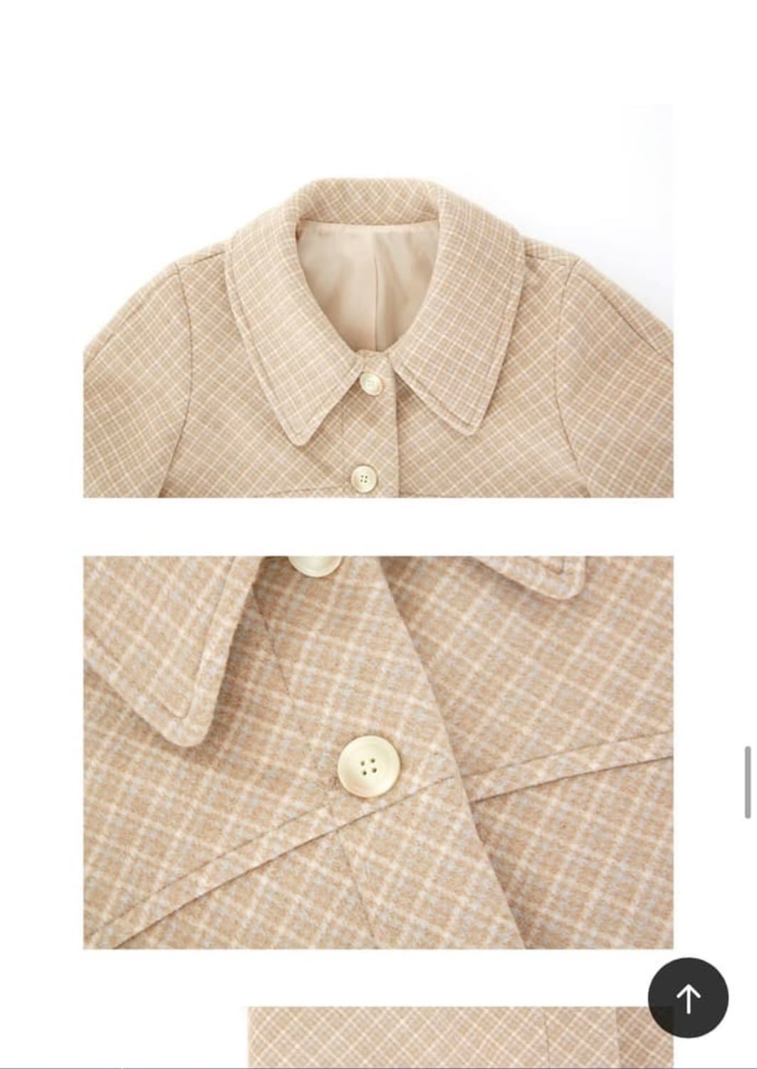 마가린핑거스 체크 코트 상품이미지2