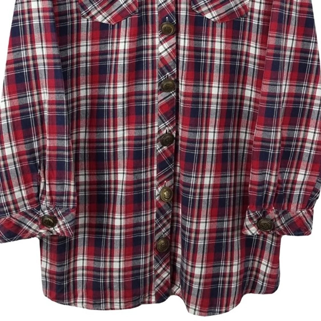 [일본빈티지] 체크 웨서튼 셔츠 M19958 상품이미지5