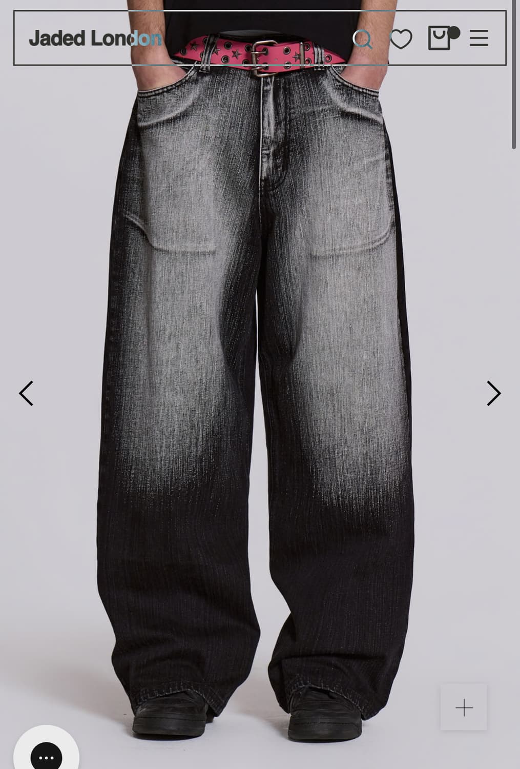 제이디드런던 Black White Wash XL Colossus Jean 상품이미지4