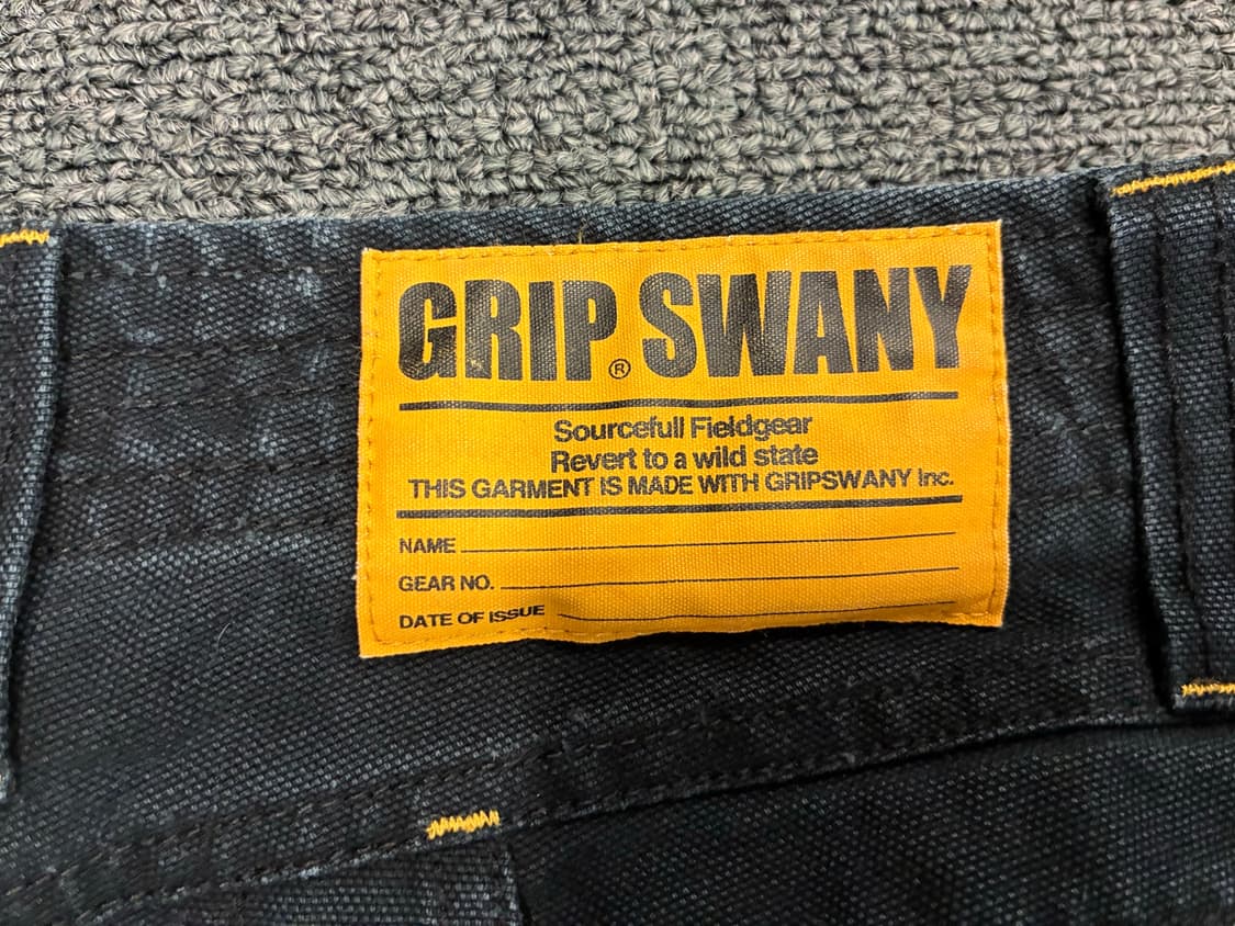 S)Grip Swany 빈티지 더블 포켓 디테일 흑청 데님팬츠 상품이미지3