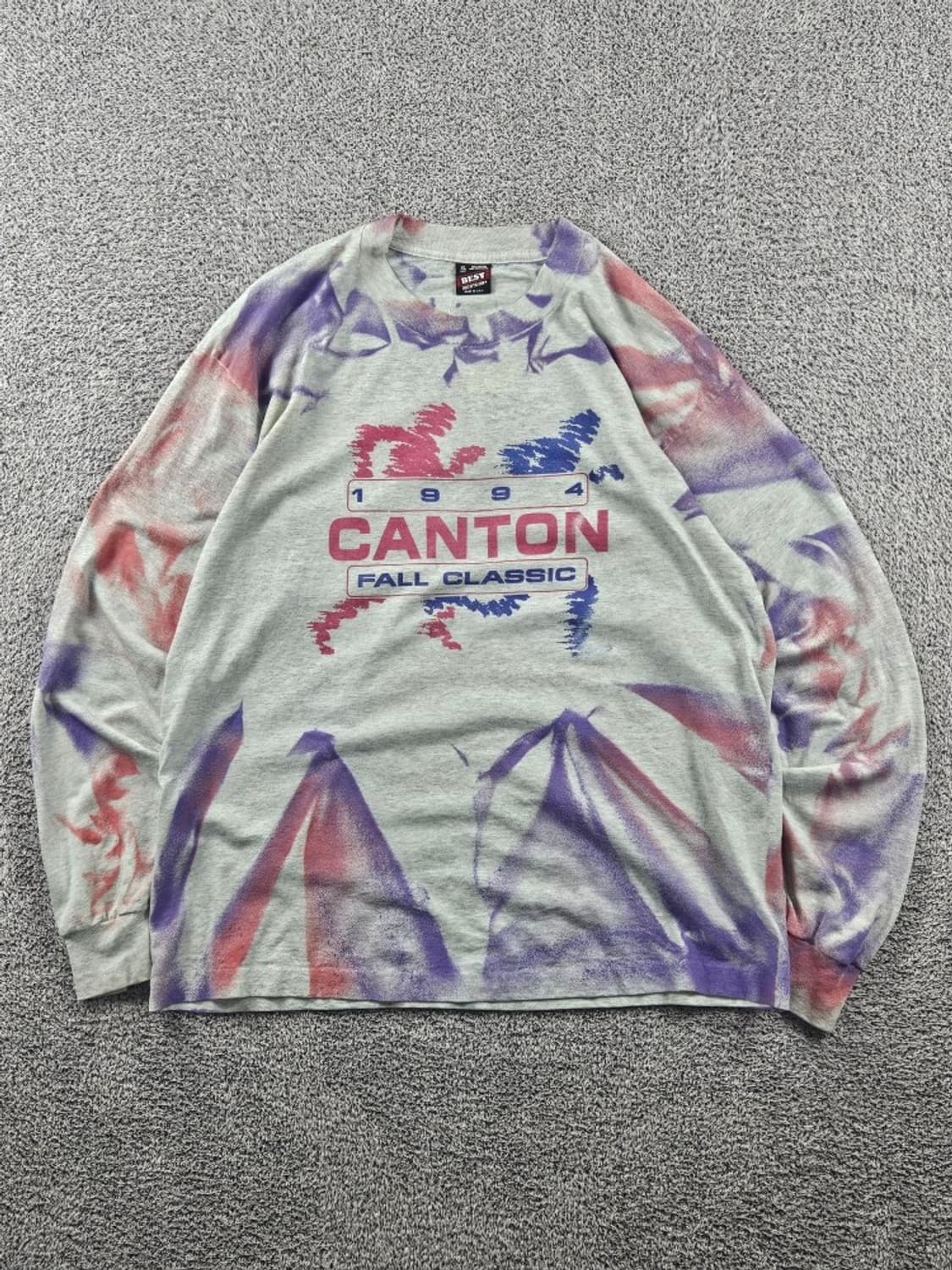 8~90s USA프룻오브더룸 커스텀 싱글스티치 롱슬리브(XL)/11427 상품이미지1