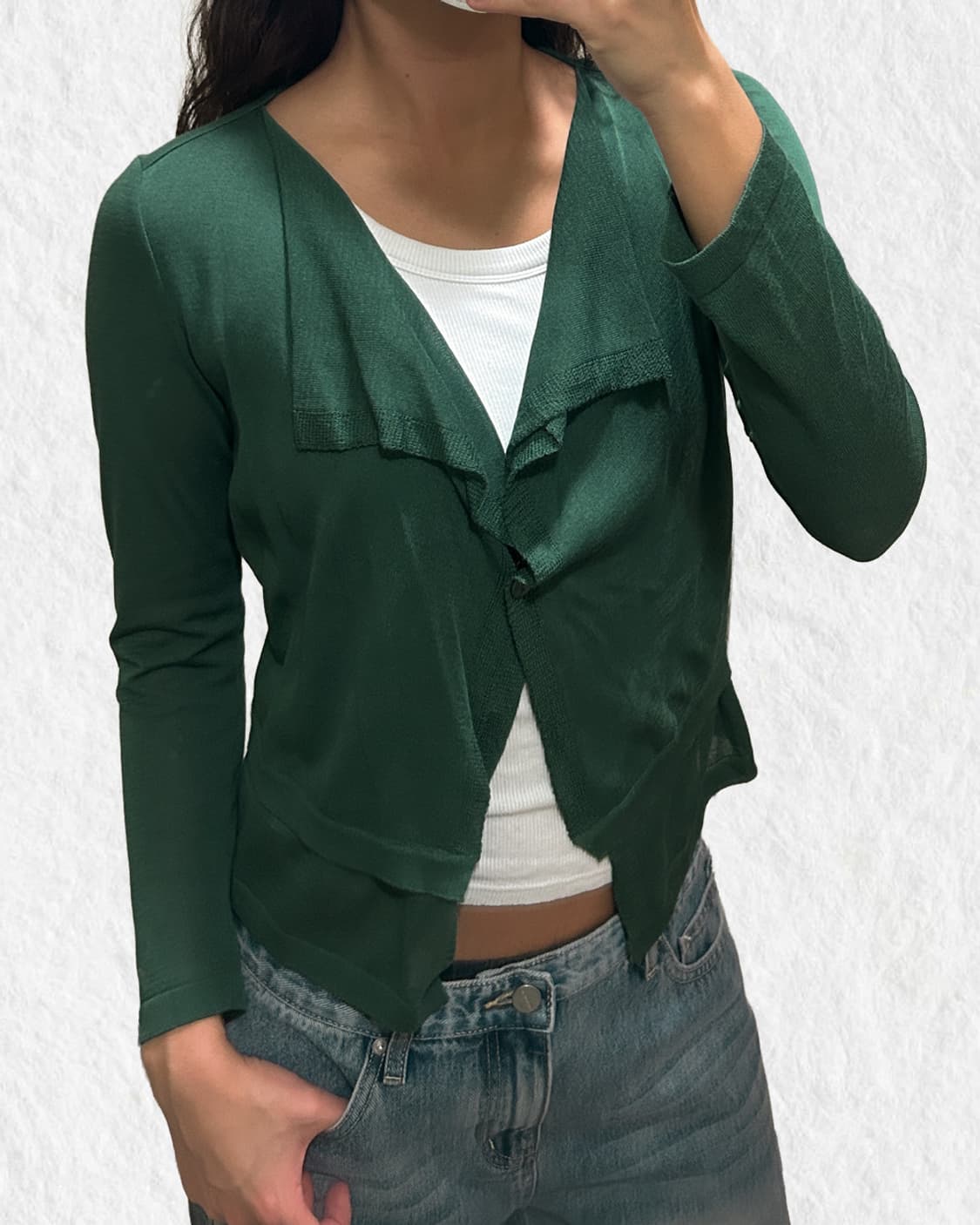 빈티지 그린 가디건 상품이미지3