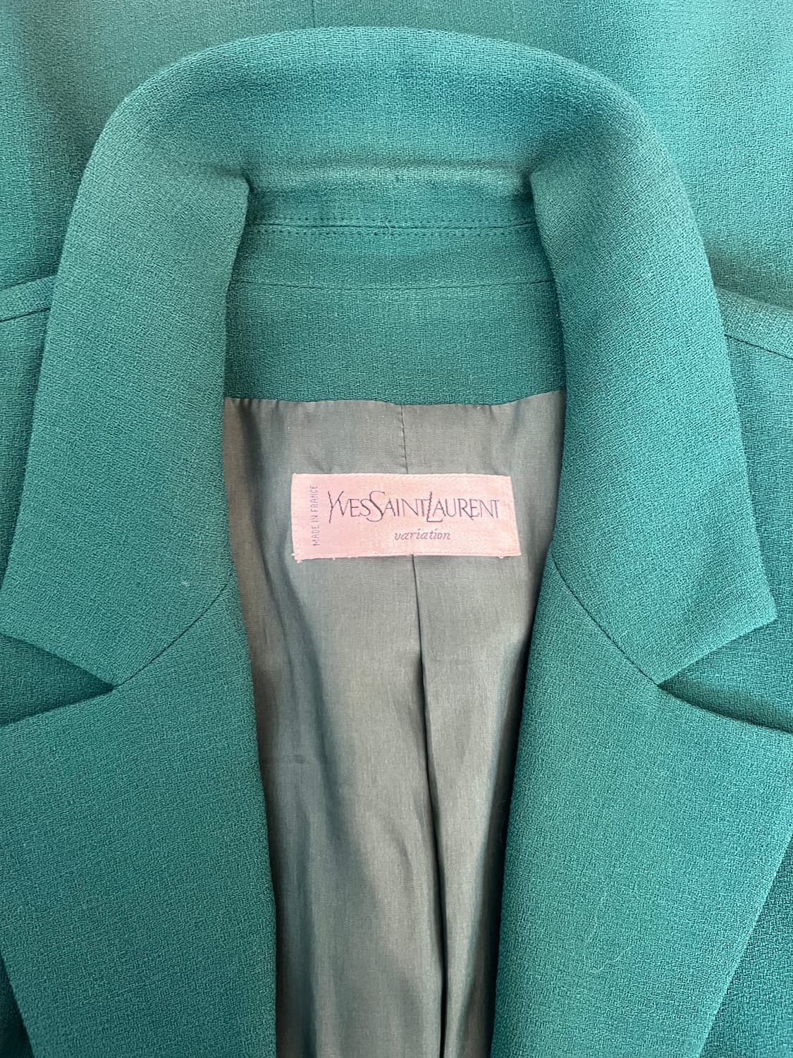 입생로랑 여성 그린 간절기울자켓 싱글자켓 블레이져 상품이미지5