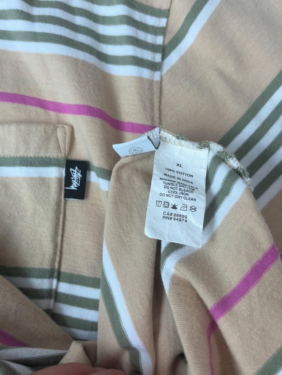 Stussy 스투시 단가라 포켓 티셔츠 상품이미지5