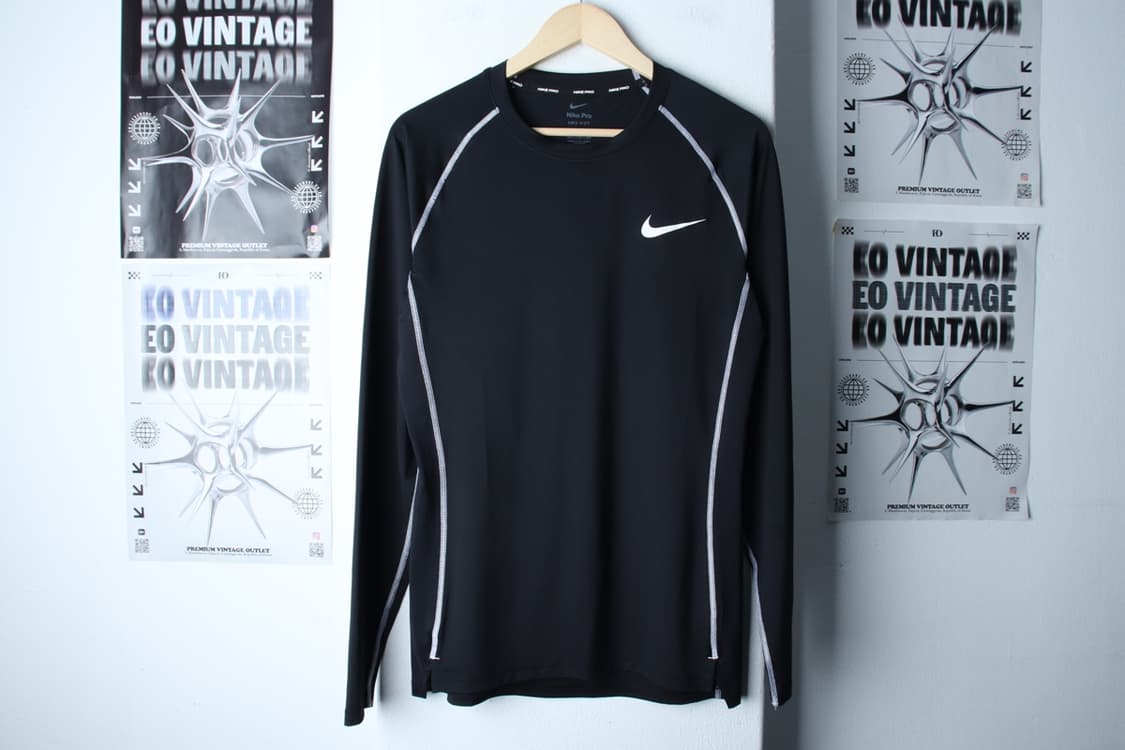 (2XL) 나이키 긴팔티셔츠 빅사이즈 기능성 블랙 스우시-H31761 상품이미지2