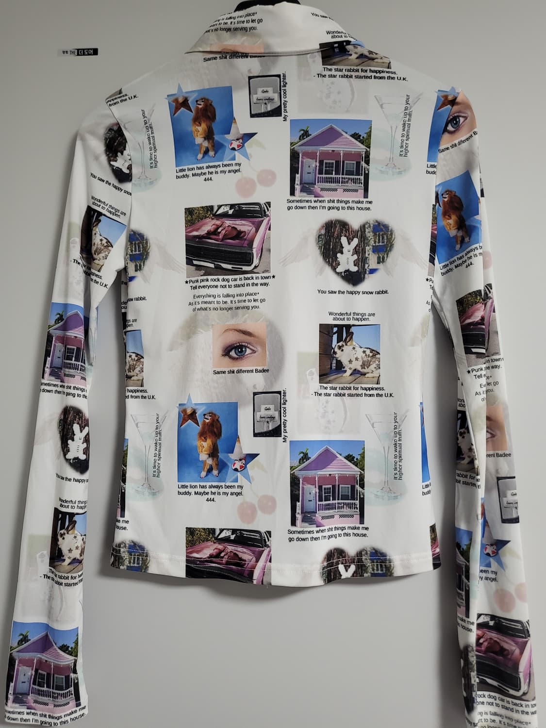 배디 Sasha Collage Printed Shirt White M 상품이미지2