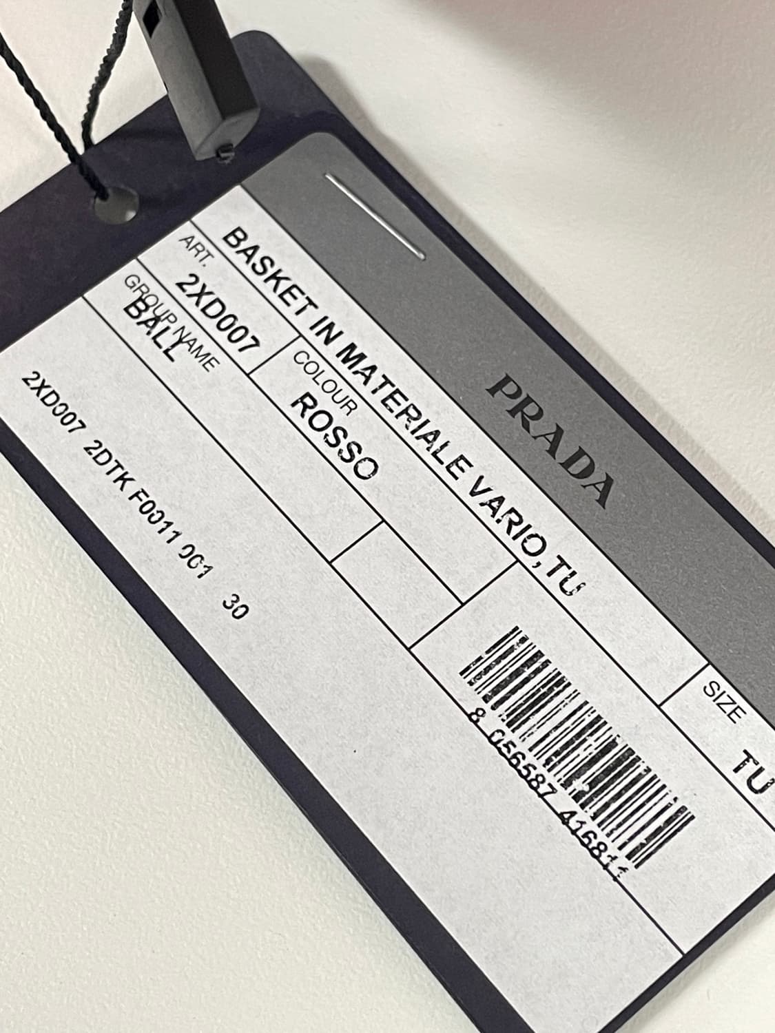 새상품 프라다 농구공 로고 프린트 밴드 하네스 레드 컬러 상품이미지10