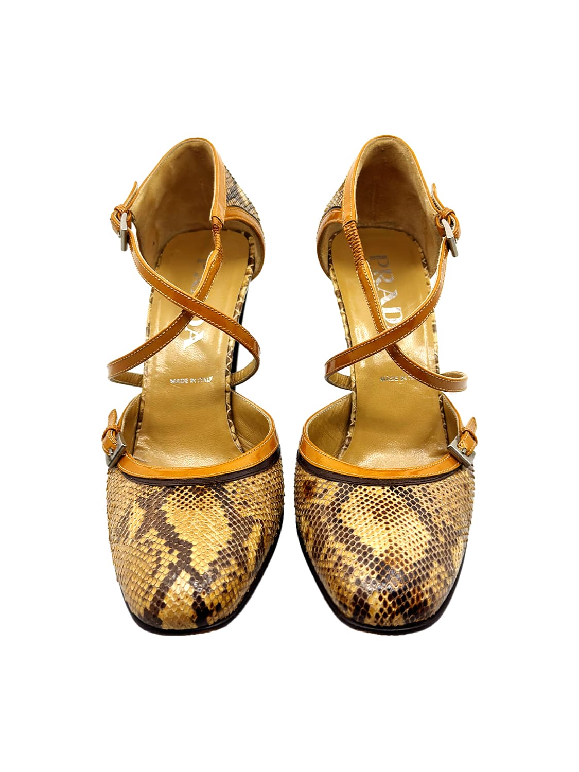 Prada Python Leather Strap Pumps/ 36.5 상품이미지4