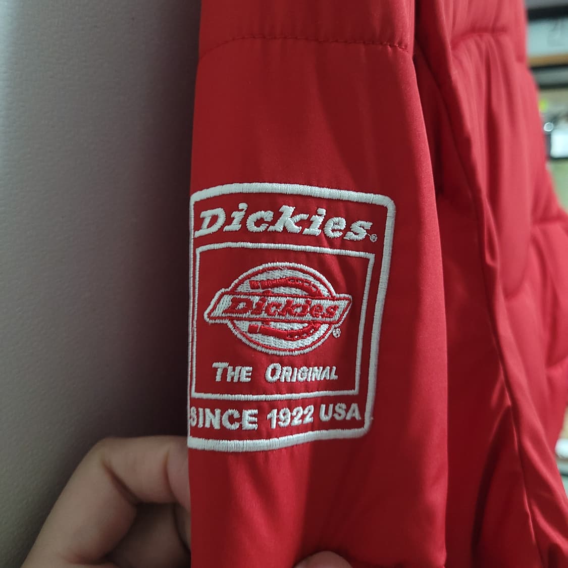 (L) DICKIES 디키즈 레드 패딩 점퍼 상품이미지5